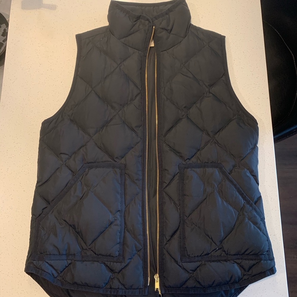 J crew black vest